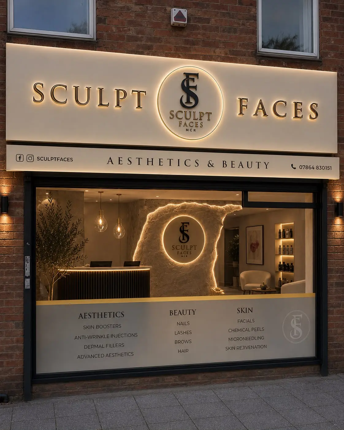 Treatment room at Sculpt Faces Aesthetics